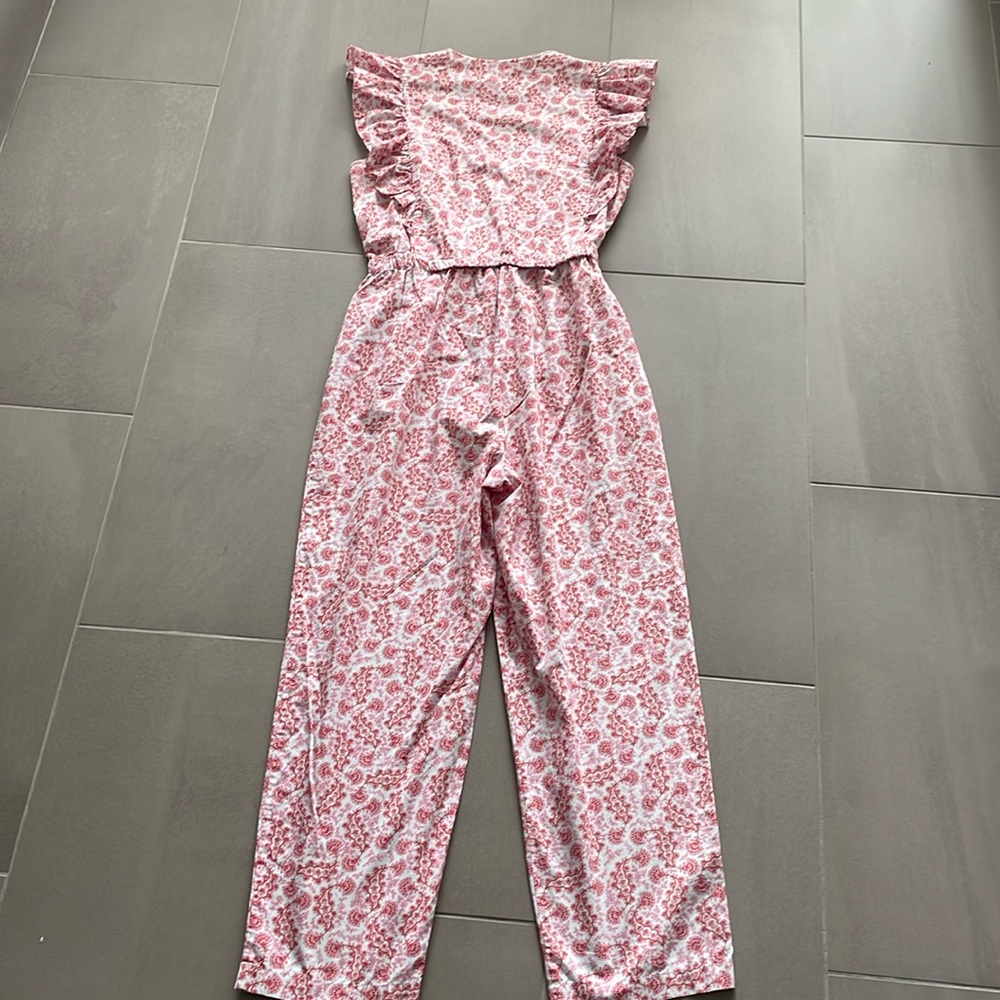 Rebecca Taylor Pink Floral Cotton Jumpsuit - Picture 13 of 16